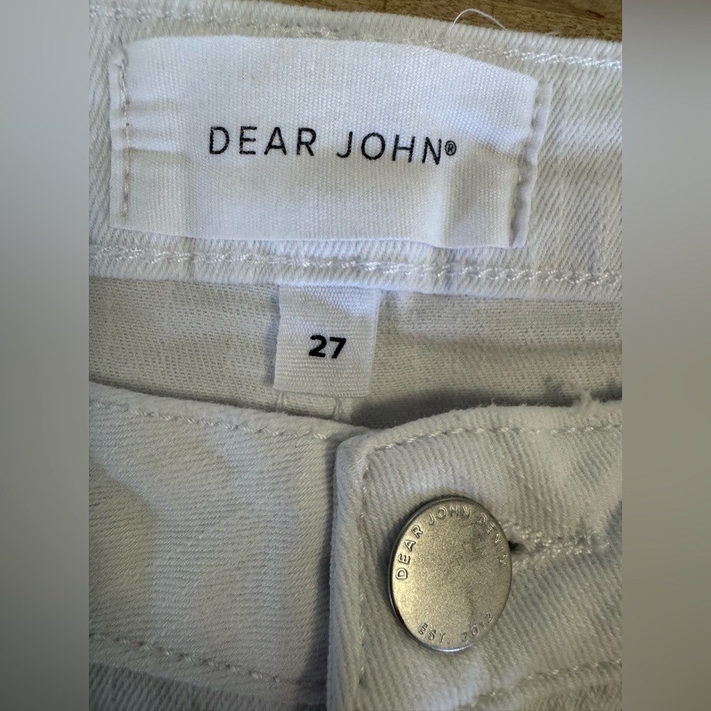 Dear John Women's Blaire White Straight Leg ankle Jeans - Picture 4 of 11
